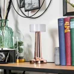 hofstein Gallboda Lampe à poser LED Cuivre, 1 lumière