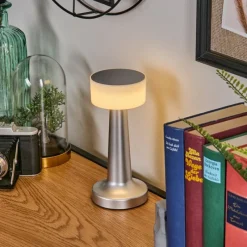 hofstein Gallboda Lampe à poser LED Argenté, 1 lumière