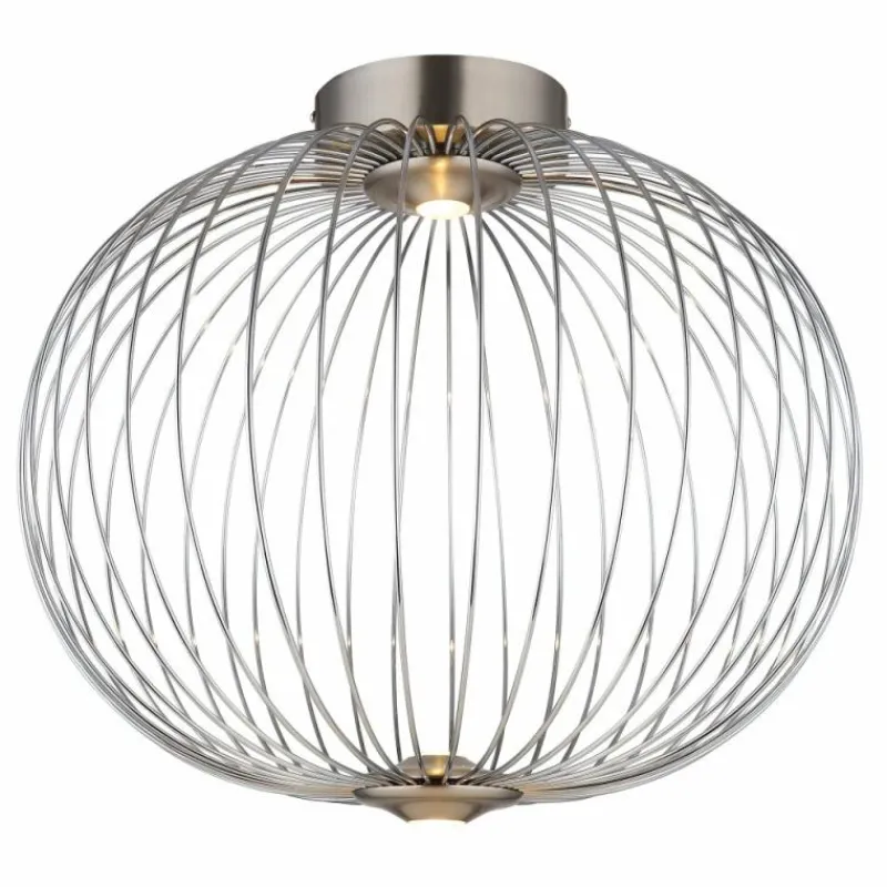 Luminaires Globo Lighting Galway Plafonnier LED Nickel mat, 1 lumière* Éclairage Led