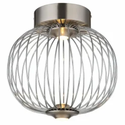 Luminaires Globo Lighting Galway Plafonnier LED Nickel mat, 1 lumière* Éclairage Led