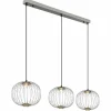 Luminaires Globo Lighting Galway Suspension LED Nickel mat, 1 lumière* Éclairage Led