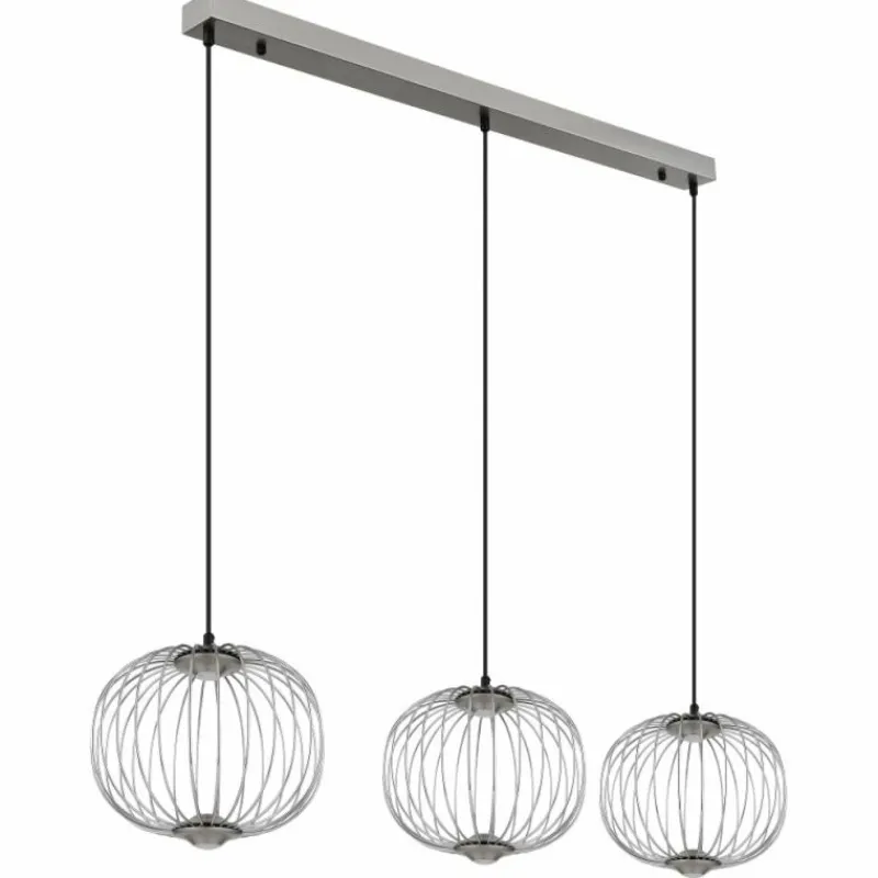 Luminaires Globo Lighting Galway Suspension LED Nickel mat, 1 lumière* Éclairage Led