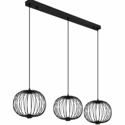 Luminaires Globo Lighting Galway Suspension LED Noir, 1 lumière* Éclairage Led