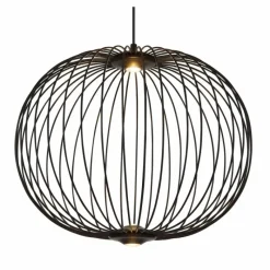 Luminaires Globo Lighting Galway Suspension LED Noir, 1 lumière* Éclairage Led