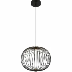 Luminaires Globo Lighting Galway Suspension LED Noir, 1 lumière* Éclairage Led