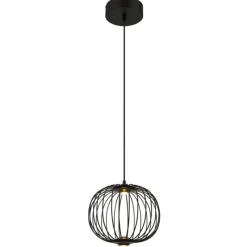 Luminaires Globo Lighting Galway Suspension LED Noir, 1 lumière* Suspensions