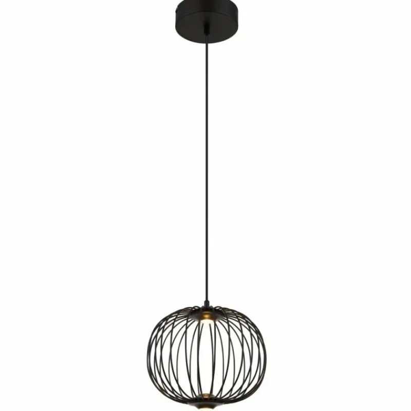 Luminaires Globo Lighting Galway Suspension LED Noir, 1 lumière* Suspensions
