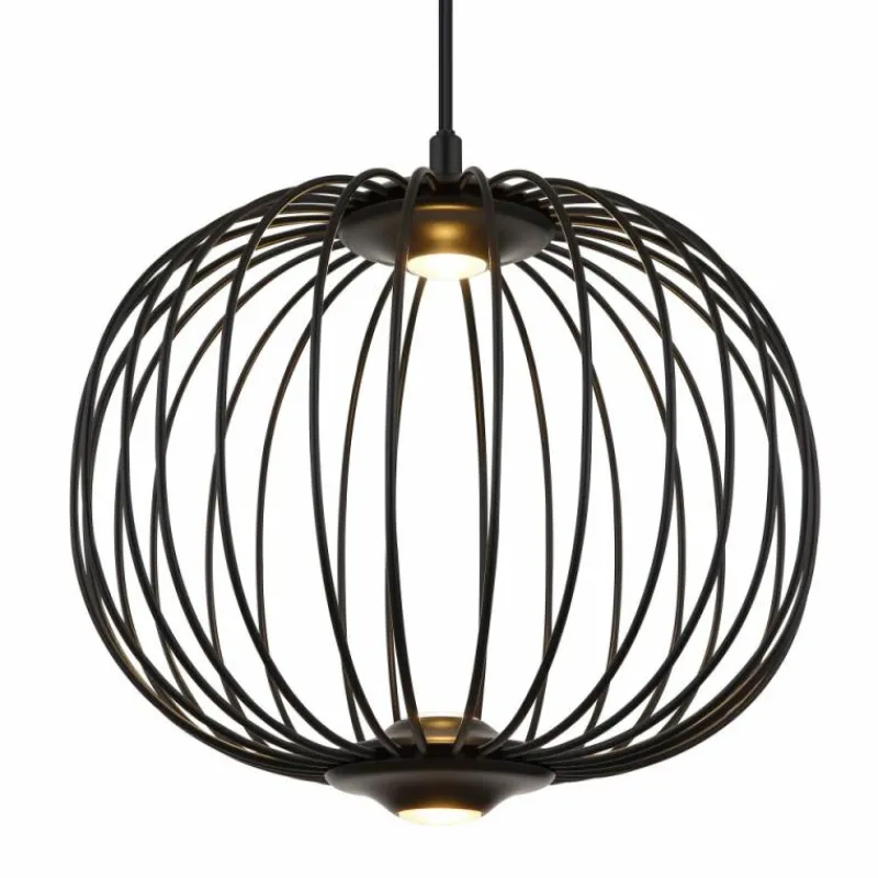 Luminaires Globo Lighting Galway Suspension LED Noir, 1 lumière* Suspensions