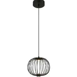 Luminaires Globo Lighting Galway Suspension LED Noir, 1 lumière* Suspensions