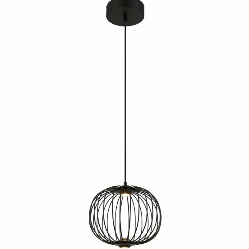 Luminaires Globo Lighting Galway Suspension LED Noir, 1 lumière* Suspensions