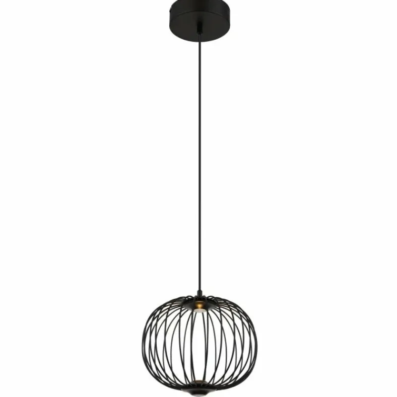Luminaires Globo Lighting Galway Suspension LED Noir, 1 lumière* Suspensions