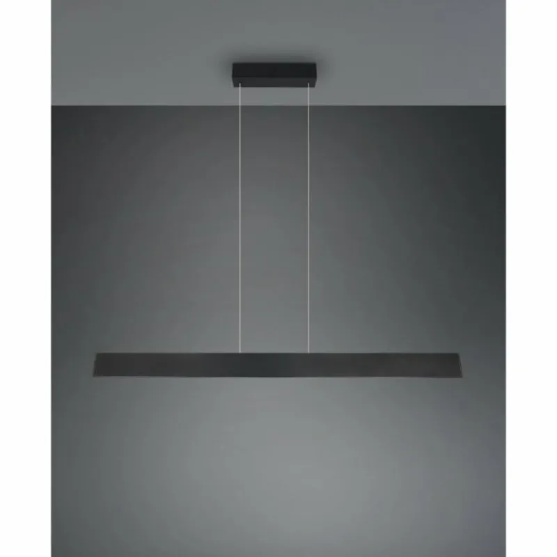 Luminaires Trio Galway Suspension LED Noir, 1 lumière* Éclairage Led