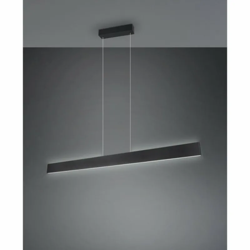 Luminaires Trio Galway Suspension LED Noir, 1 lumière* Éclairage Led