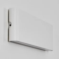 hofstein Gamas Lampe murale d´extérieur, Luminaire de salle de bain, Applique murale, Spot mural Blanc, 1 lumière