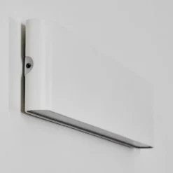 hofstein Gamas Lampe murale d´extérieur, Luminaire de salle de bain, Applique murale, Spot mural Blanc, 1 lumière