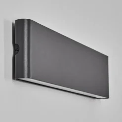 hofstein Gamas Lampe murale d´extérieur, Luminaire de salle de bain, Applique murale, Spot mural Anthracite, 1 lumière