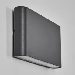 hofstein Gamas Lampe murale d´extérieur, Luminaire de salle de bain, Luminaire Up & Down, Applique murale Anthracite, 1 lumière