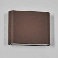 hofstein Gamas Lampe murale d´extérieur, Luminaire de salle de bain, Luminaire Up & Down, Applique murale Rouille, 1 lumière