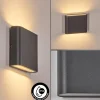 hofstein Gamas Lampe murale d´extérieur, Luminaire de salle de bain, Luminaire Up & Down, Applique murale LED Anthracite, 1 lumière