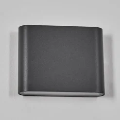 hofstein Gamas Lampe murale d´extérieur, Luminaire de salle de bain, Luminaire Up & Down, Applique murale LED Anthracite, 1 lumière