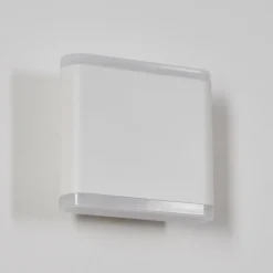 hofstein Gamas Lampe murale d´extérieur, Luminaire Up & Down, Applique murale LED Blanc, 1 lumière