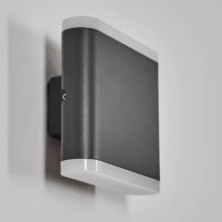 hofstein Gamas Lampe murale d´extérieur, Luminaire Up & Down, Applique murale LED Anthracite, 1 lumière