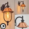 Luminaires Rustiques-hofstein Gascon Lampe murale d´extérieur, Applique murale Cuivre, Noir, 1 lumière