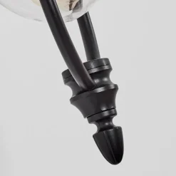 Luminaires Rustiques-hofstein Gascon Lampe murale d´extérieur, Applique murale Cuivre, Noir, 1 lumière