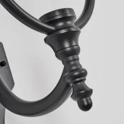 Luminaires Rustiques-hofstein Gascon Lampe murale d´extérieur, Applique murale Cuivre, Noir, 1 lumière