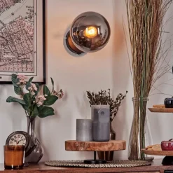 hofstein Gastor Boule lumineuse, Applique murale, Spot mural Fumé, 1 lumière