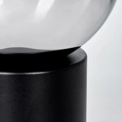 hofstein Gastor Boule lumineuse, Lampe de bureau, Lampe à poser Chrome, Clair, Fumé, 1 lumière