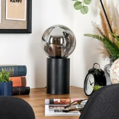 hofstein Gastor Boule lumineuse, Lampe de bureau, Lampe à poser Fumé, 1 lumière