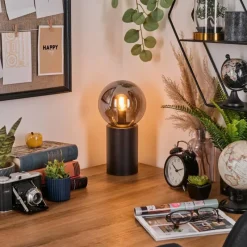 hofstein Gastor Boule lumineuse, Lampe de bureau, Lampe à poser Fumé, 1 lumière