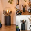 hofstein Gastor Boule lumineuse, Lampe de bureau, Lampe à poser Clair, Fumé, 1 lumière