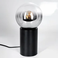hofstein Gastor Boule lumineuse, Lampe de bureau, Lampe à poser Clair, Fumé, 1 lumière