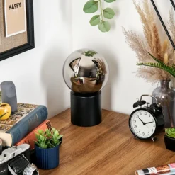 hofstein Gastor Boule lumineuse, Lampe de bureau, Lampe à poser Chrome, Fumé, 1 lumière