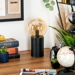 hofstein Gastor Boule lumineuse, Lampe de bureau, Lampe à poser Ambre, 1 lumière