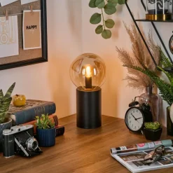 hofstein Gastor Boule lumineuse, Lampe de bureau, Lampe à poser Ambre, 1 lumière