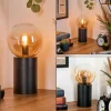 hofstein Gastor Boule lumineuse, Lampe de bureau, Lampe à poser Ambre, Clair, 1 lumière