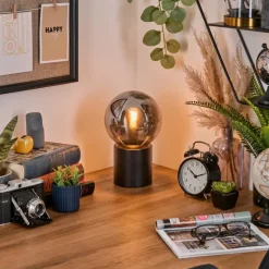 hofstein Gastor Boule lumineuse, Lampe de bureau, Lampe à poser Fumé, 1 lumière