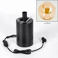 hofstein Gastor Boule lumineuse, Lampe de bureau, Lampe à poser Ambre, 1 lumière