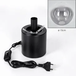 hofstein Gastor Boule lumineuse, Lampe de bureau, Lampe à poser Clair, Fumé, 1 lumière
