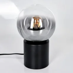 hofstein Gastor Boule lumineuse, Lampe de bureau, Lampe à poser Clair, Fumé, 1 lumière