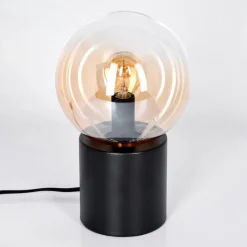 hofstein Gastor Boule lumineuse, Lampe de bureau, Lampe à poser Ambre, Clair, 1 lumière