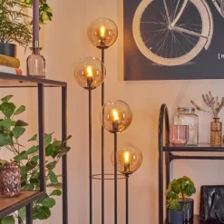 hofstein Gastor Lampadaire 30 cm Ambre, Clair, 4 lumières