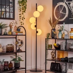 hofstein Gastor Lampadaire 33 cm Blanc, 5 lumières