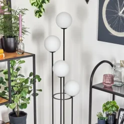 hofstein Gastor Lampadaire 30 cm Blanc, 4 lumières