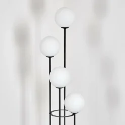 hofstein Gastor Lampadaire 30 cm Blanc, 4 lumières