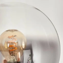 hofstein Gastor Lampadaire 25 cm Bois clair, Noir, 3 lumières