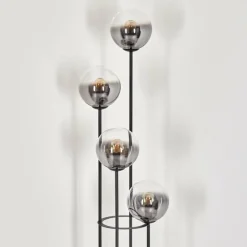 hofstein Gastor Lampadaire 30 cm Clair, Fumé, 4 lumières